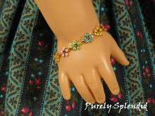 Load image into Gallery viewer, Dainty Flower Bracelet color choices

