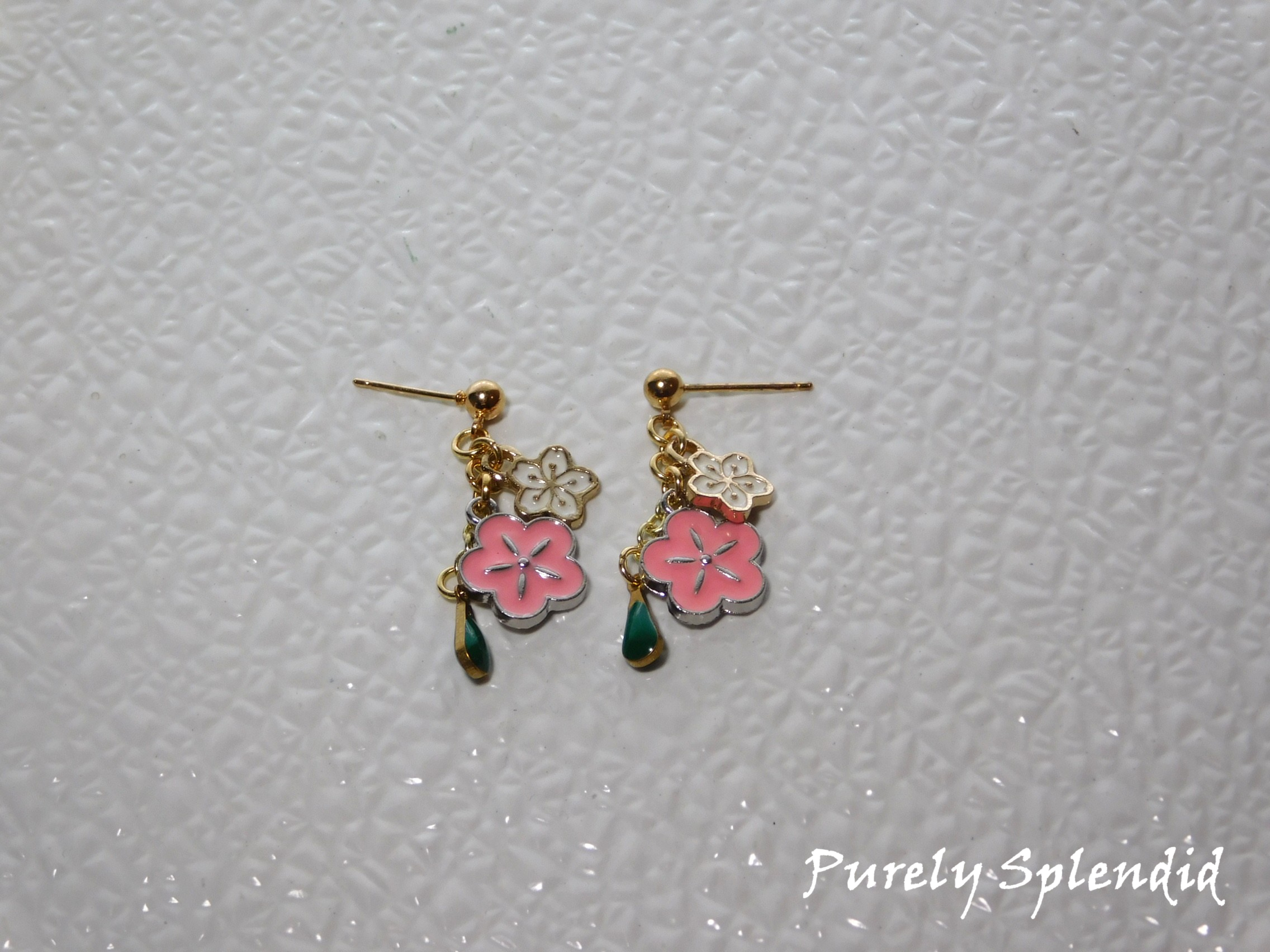 Flower Lei Girl Doll Earrings