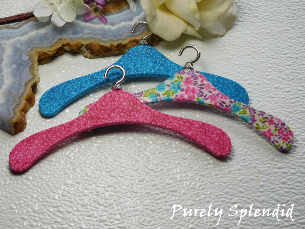 Clothes Hangers Pink and Blue Floral