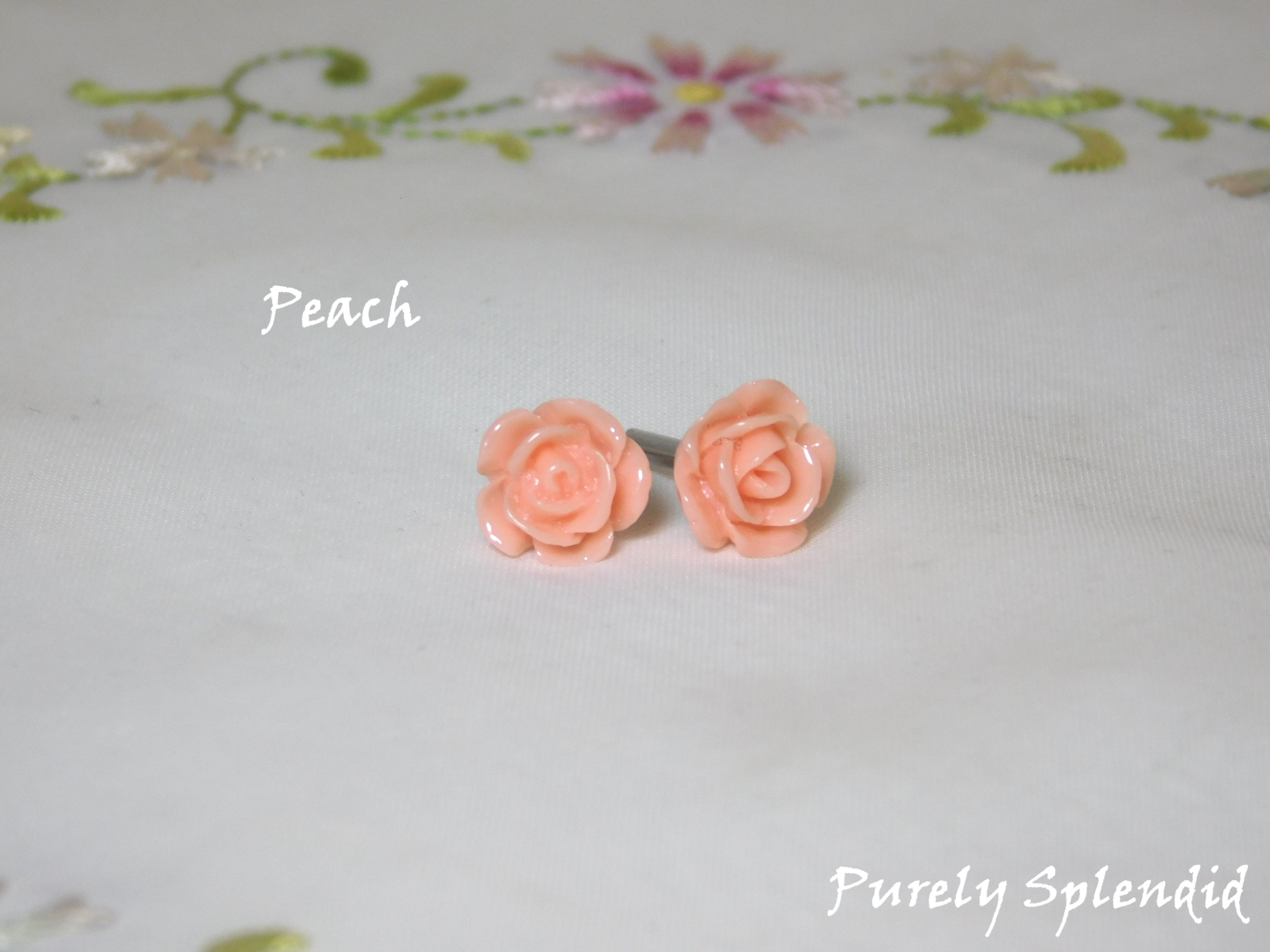 Rose Stud Earrings