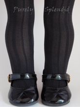 Load image into Gallery viewer, Black Striped Tights for 18 inch dolls
