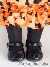 Load image into Gallery viewer, Black Striped Tights for 18 inch dolls
