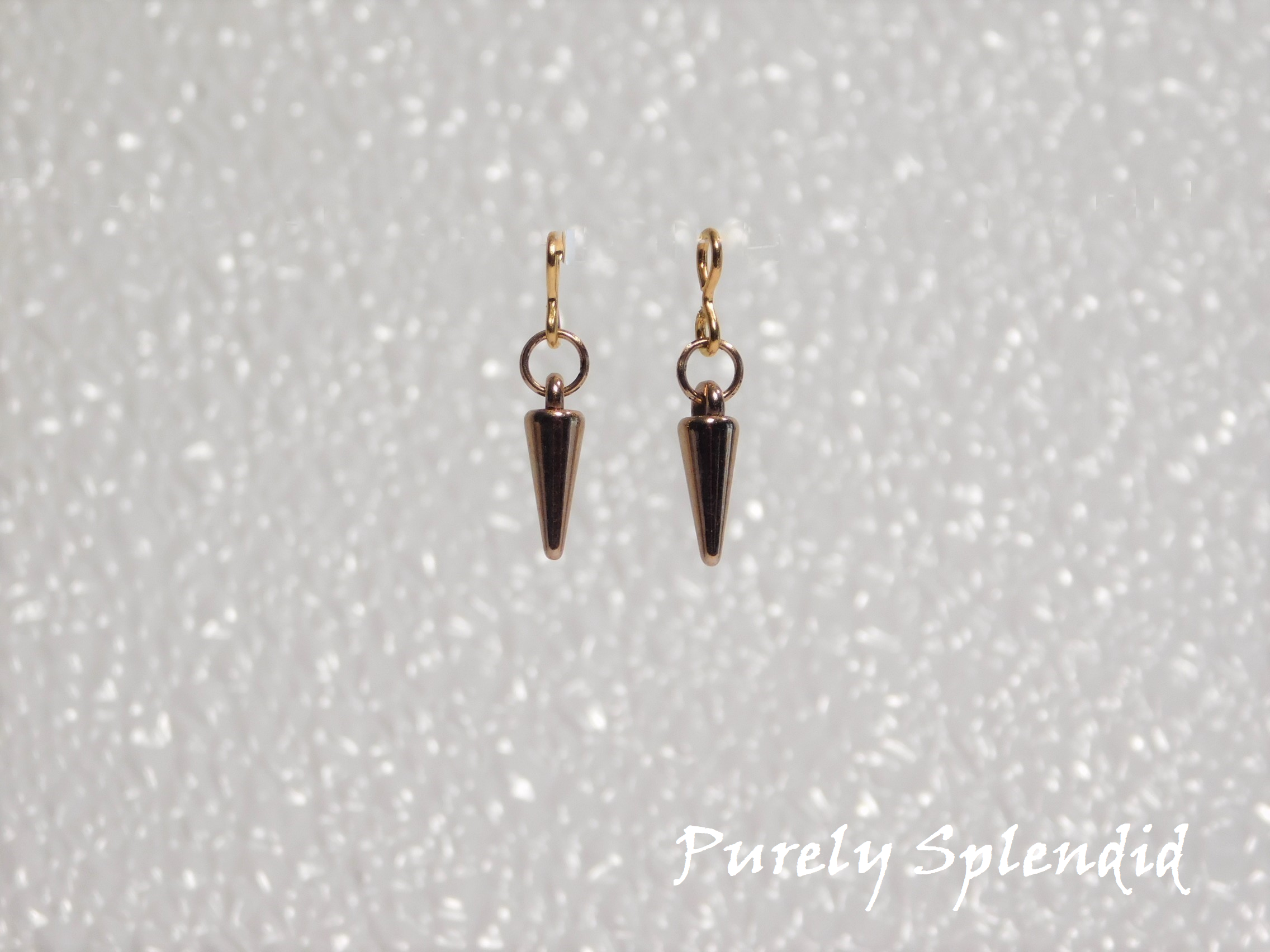 Gold Drop Earrings for dolls