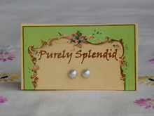 Load image into Gallery viewer, pearl studs for dolls who wear 2mm stud earrings
