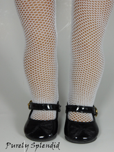 Load image into Gallery viewer, White Fishnet Tights for 18 inch dolls
