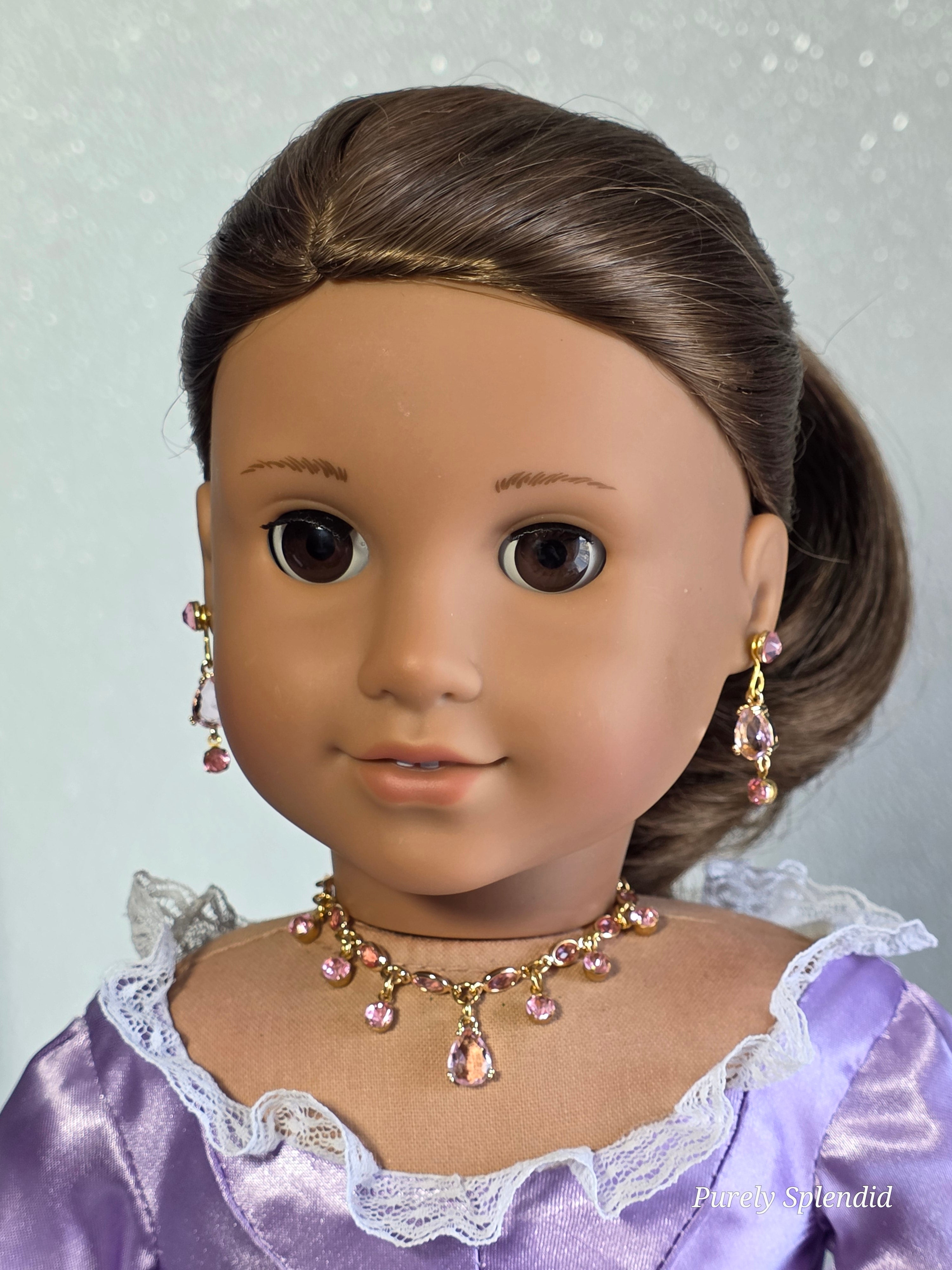 Sparkling Pink Royalty Necklace and Earrings