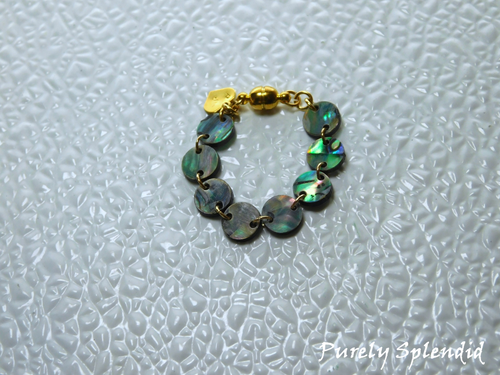 Abalone Shell Bracelet for 18 inch dolls