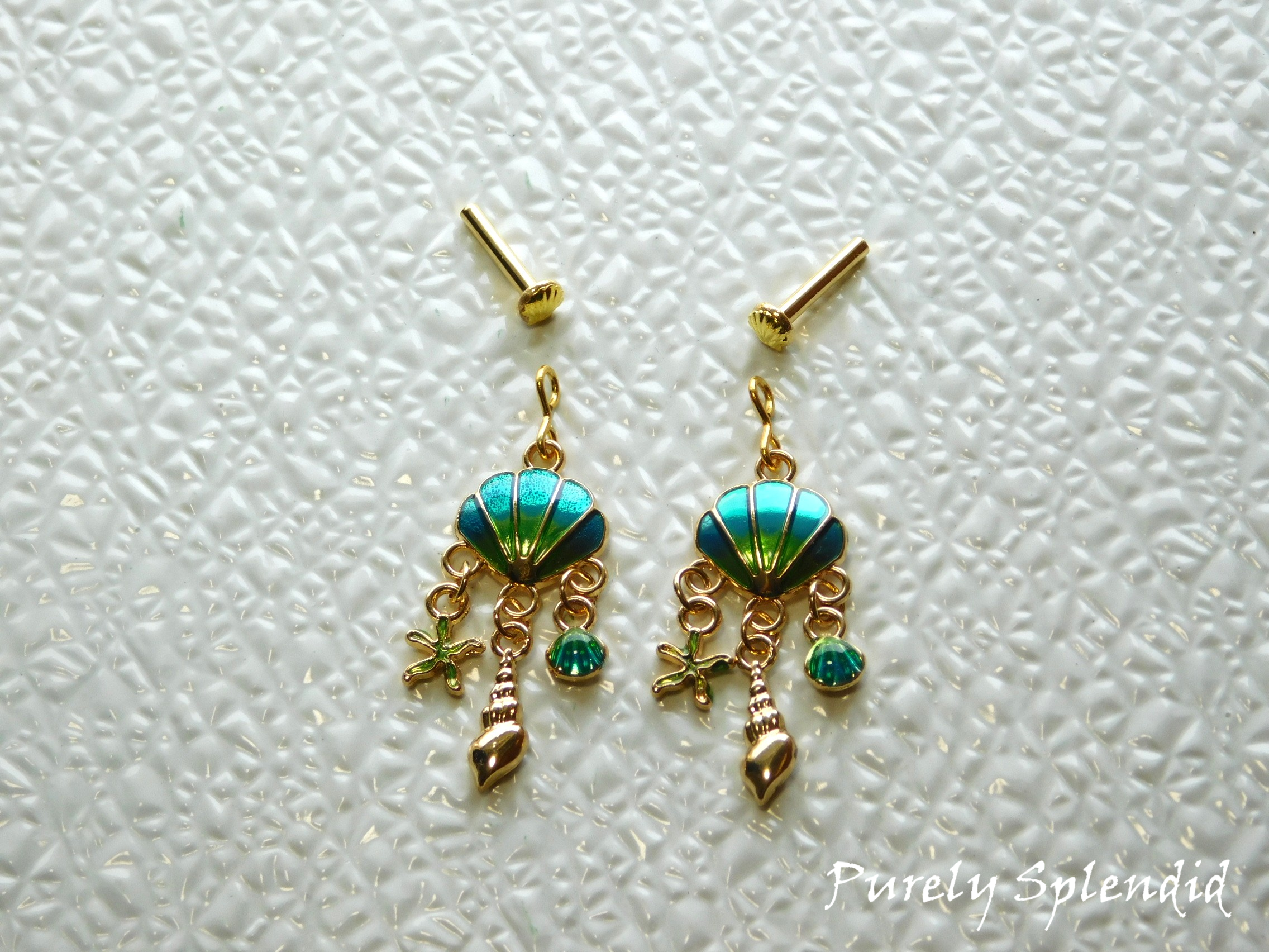 Ariel Earrings to use with 2mm Studs