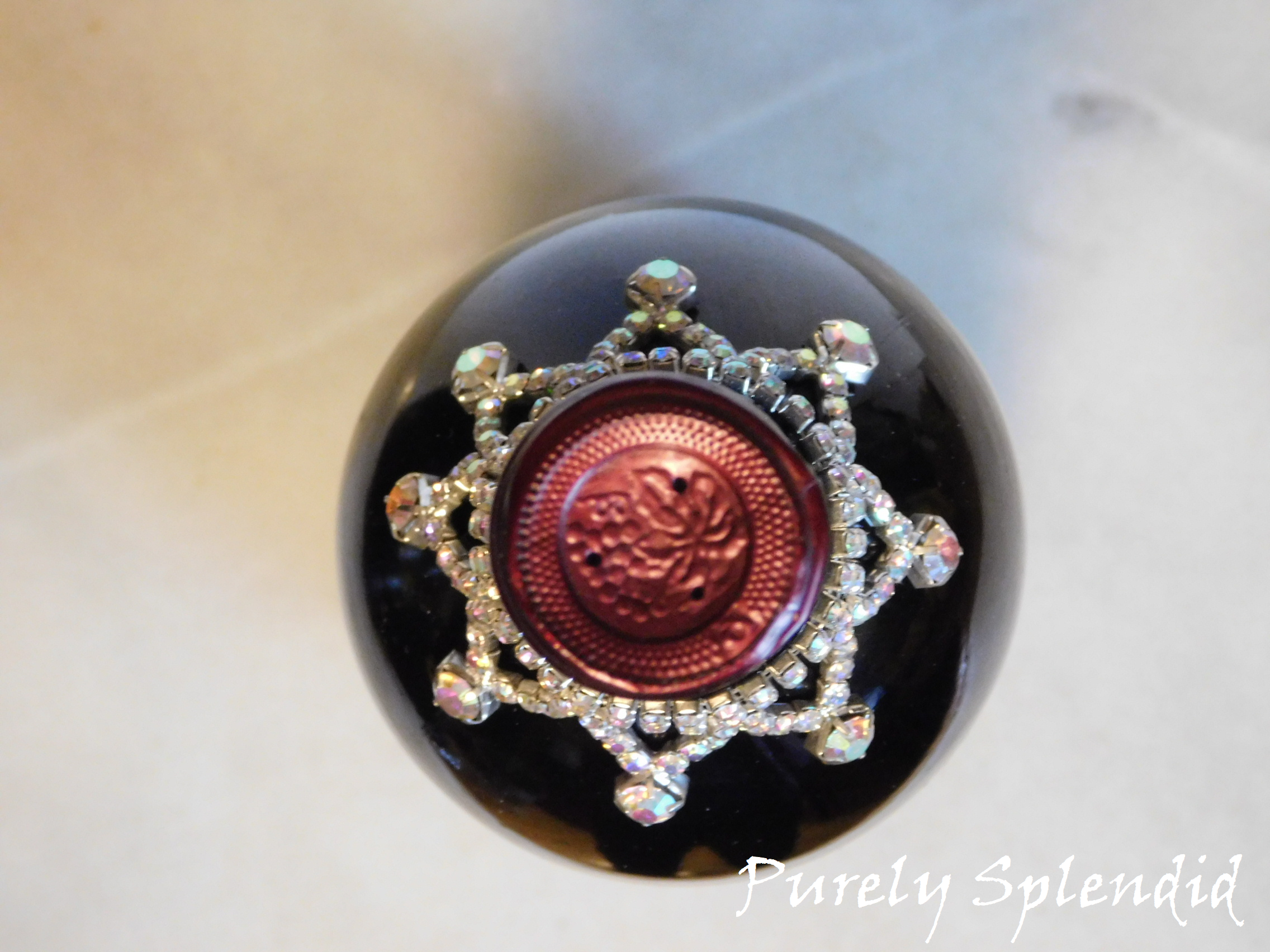 Aurora Borealis Wine Bottle Bling Necklace