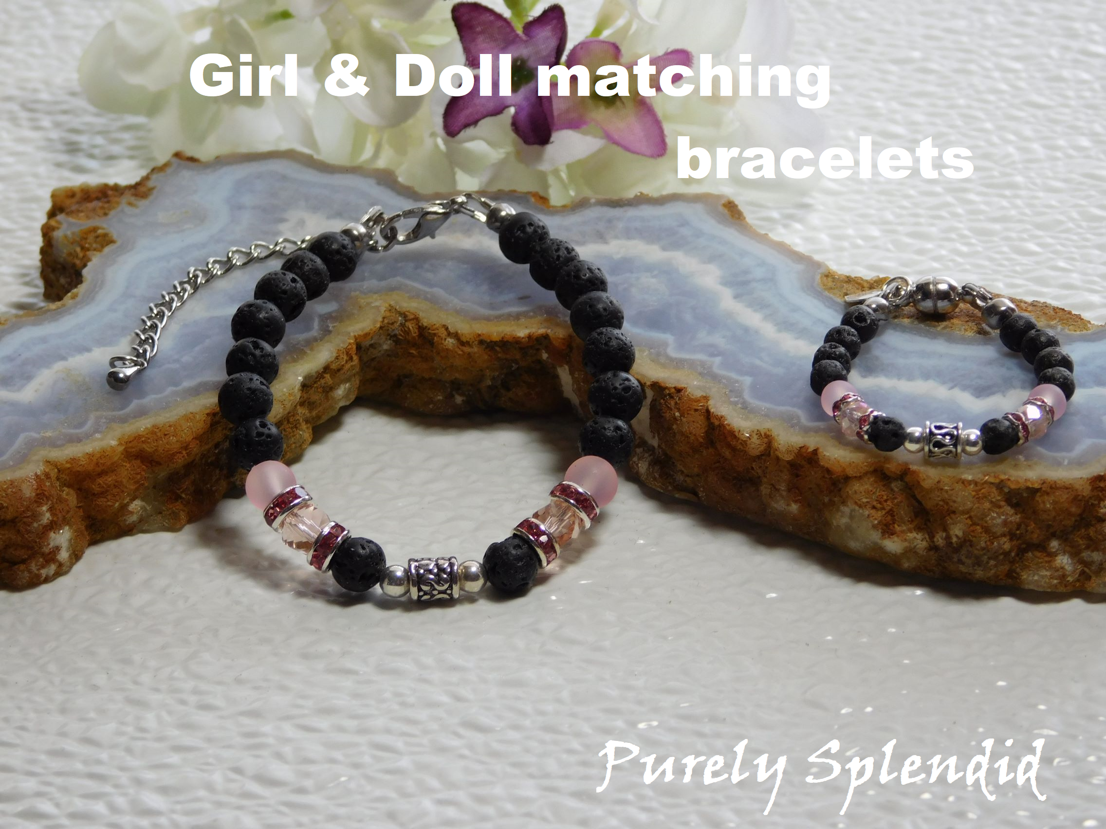 Girl and Doll matching bracelets are available