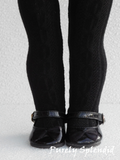 Sweater Tights - Black Cable