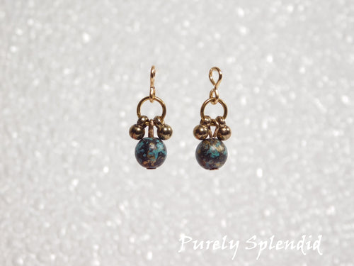 American made bohemian earrings for 18 inch girl doll - boho-chic style | Purely Splendid
