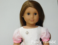Beige Cameo Brooch for 18 inch girl dolls - magnetic silver and beige cameo jewelry for adult collectors