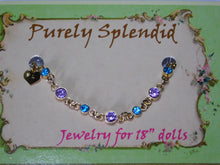 Load image into Gallery viewer, Create Your Own Sparkling Bracelet with Light Purple and Azure Blue crystals
