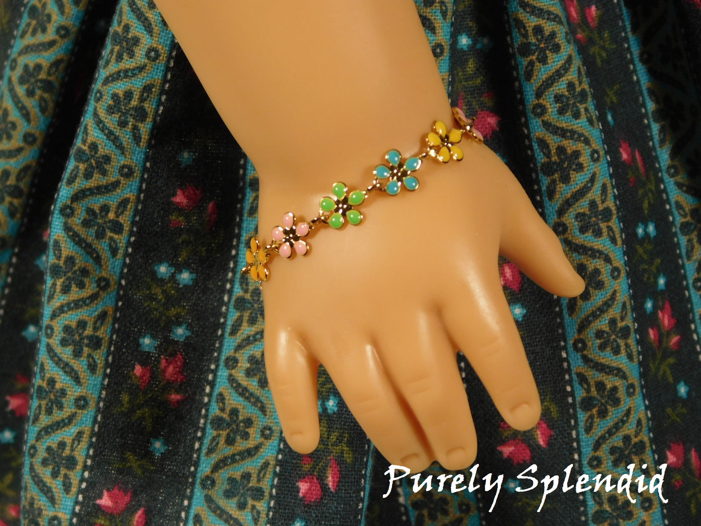 Dainty Flower Bracelet color choices
