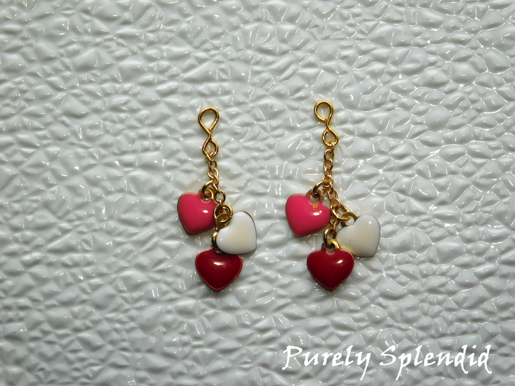 Dangling Valentine Earrings for dolls