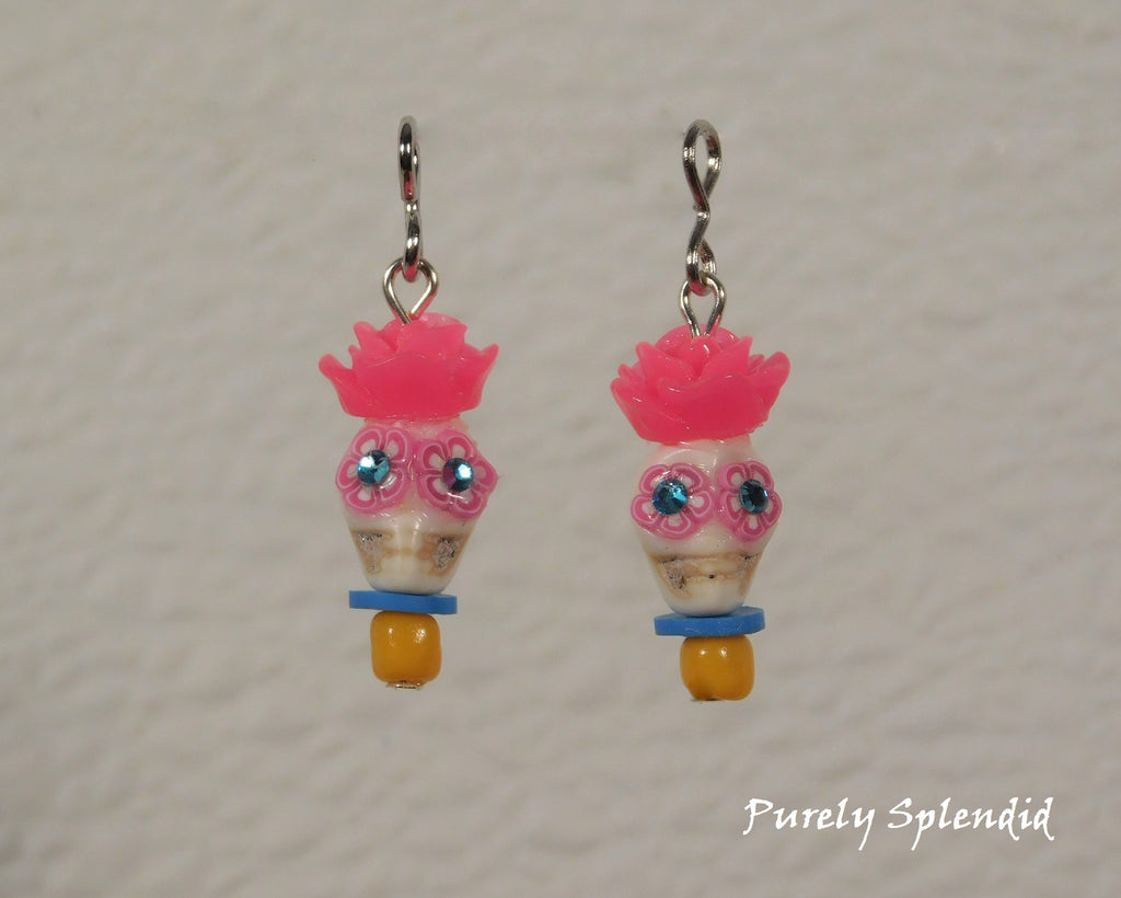 Day of the Dead Earrings for dolls