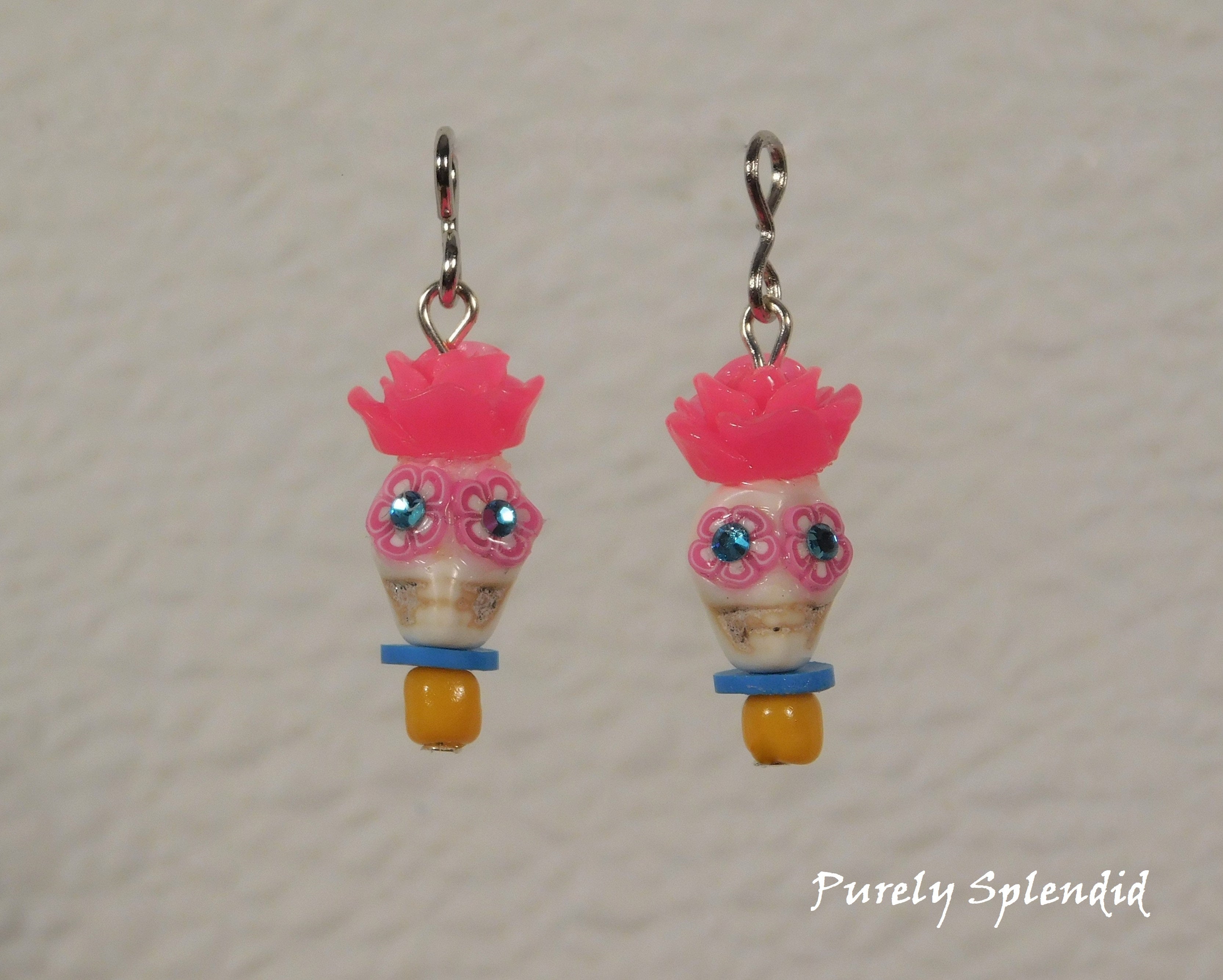 Day of the Dead Earrings for dolls