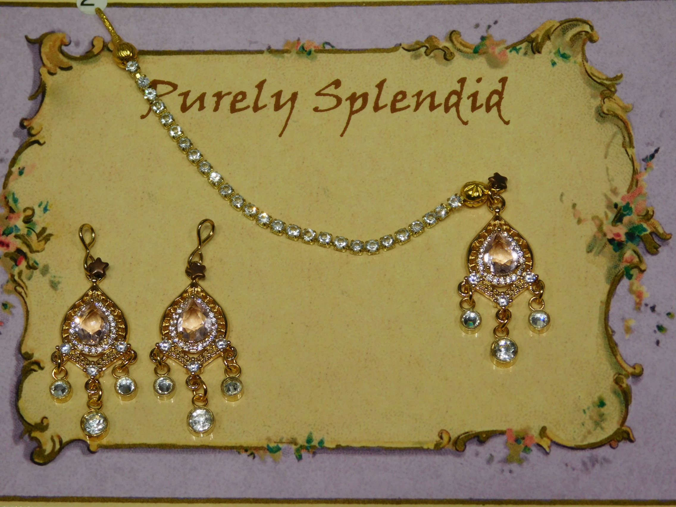 Dazzling Maang Tikka and Earrings