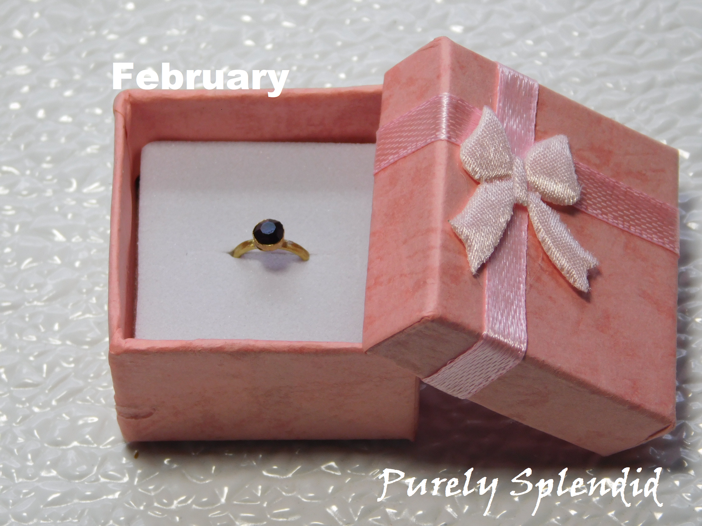 February Birthstone Ring for 18 inch dolls