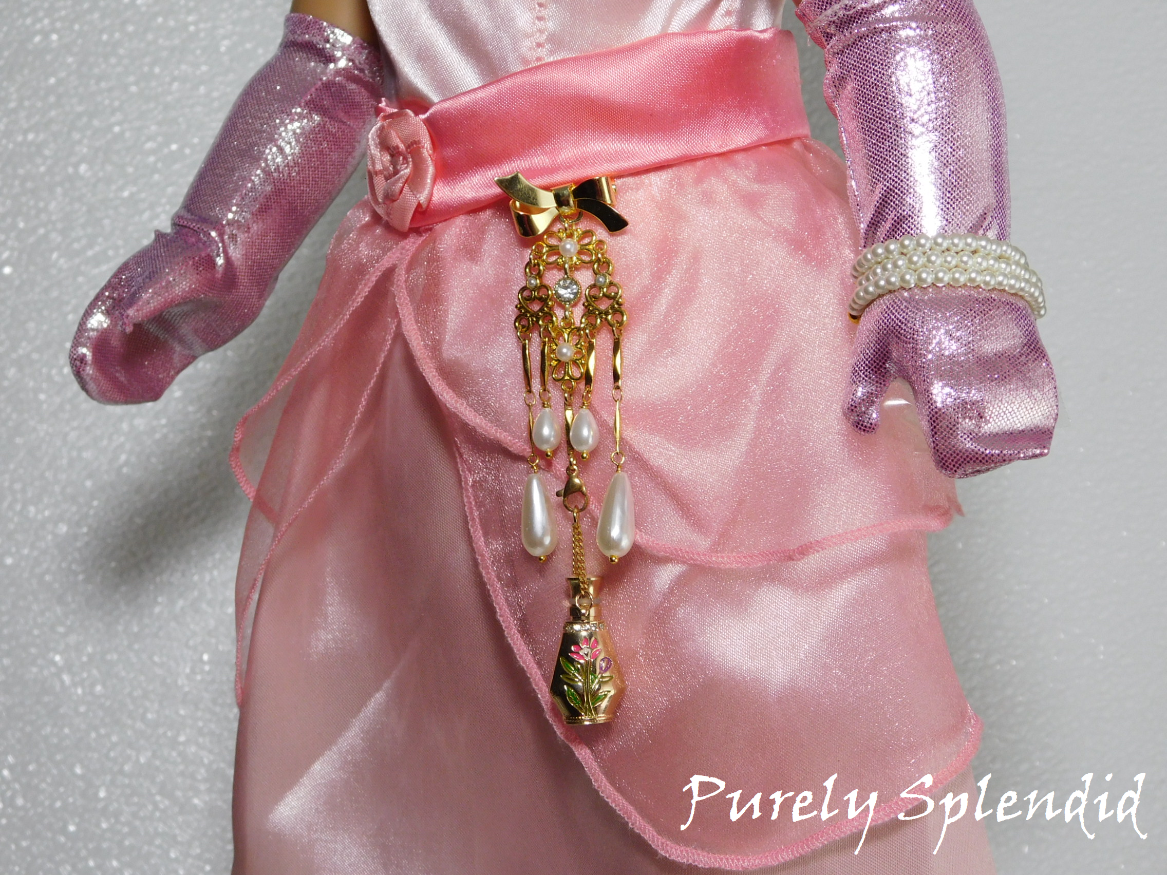 Fancy Chatelaine with Perfume Bottle