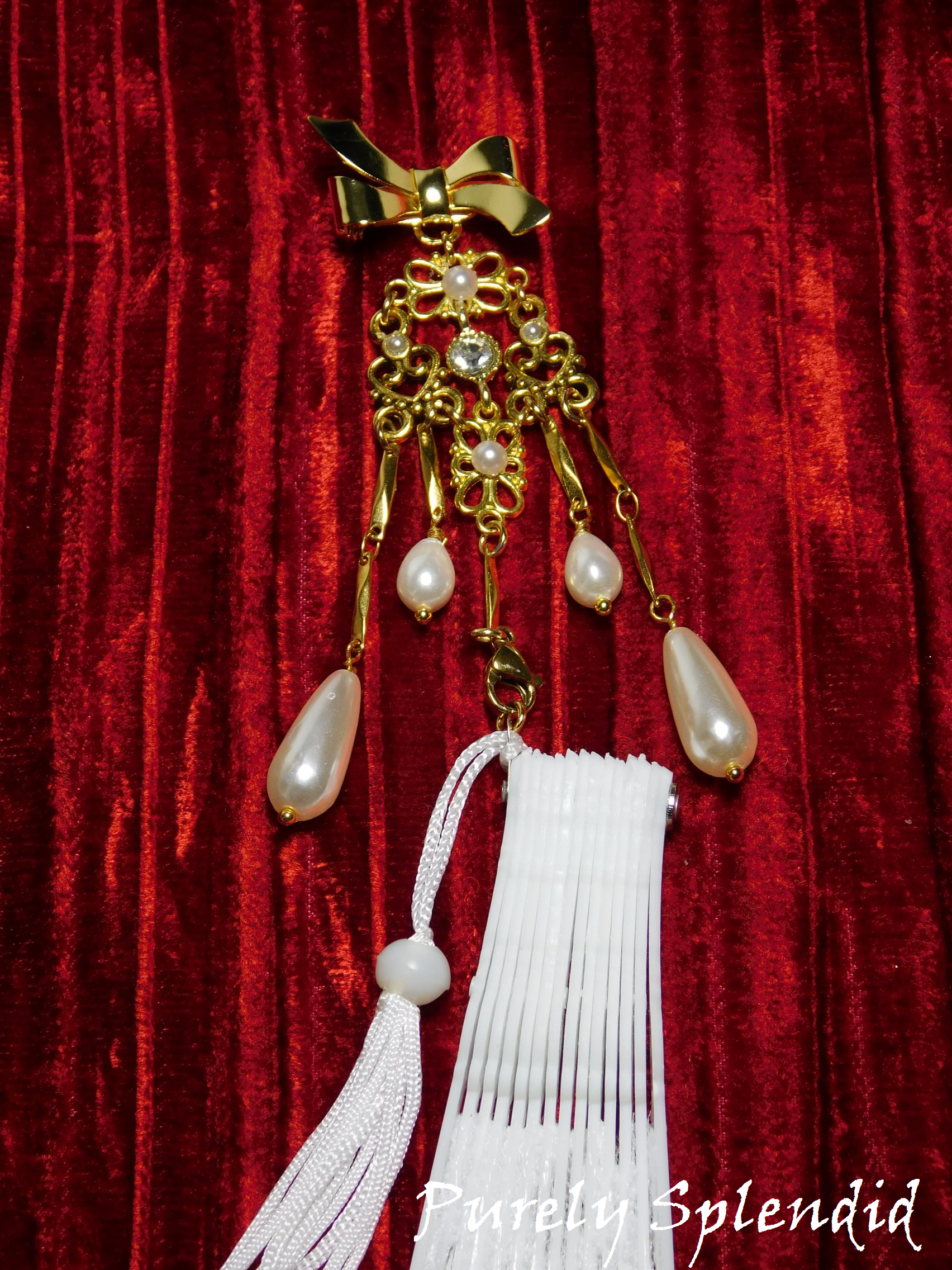 Fancy Chatelaine with Hand Fan