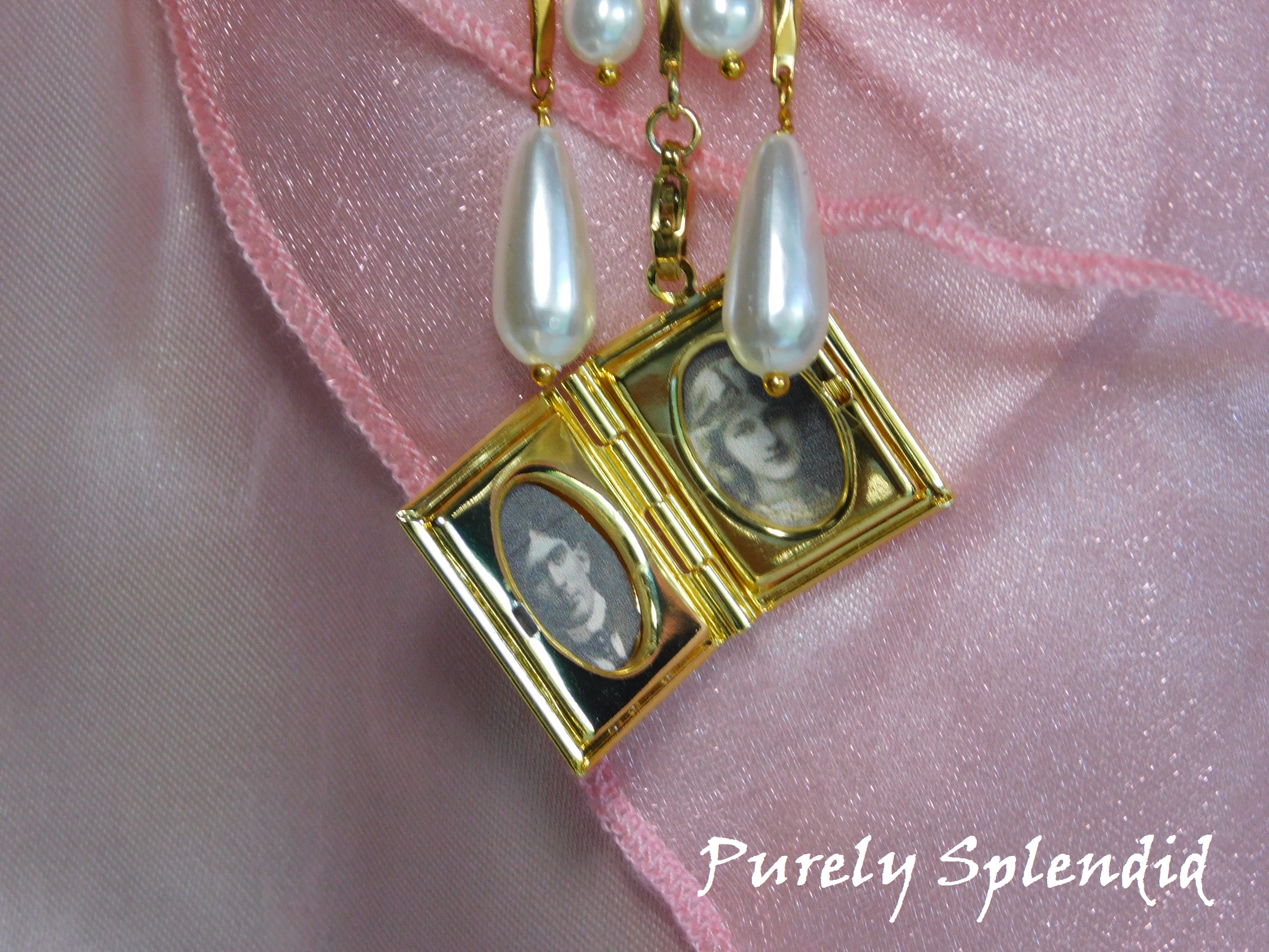 Fancy Gold Chatelaine with pictures
