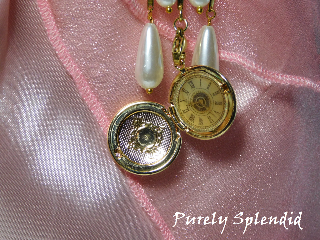 Chatelaine with watch