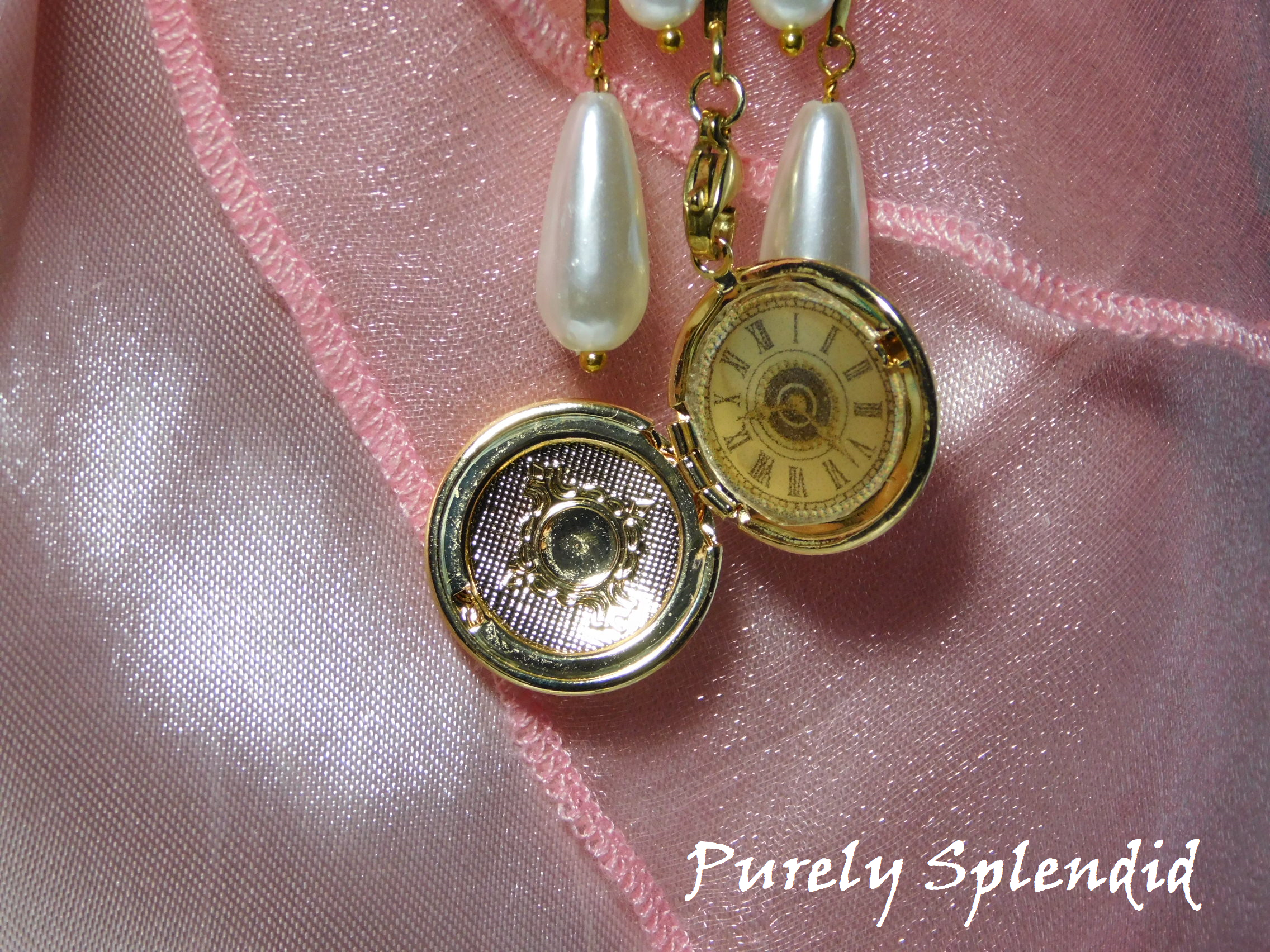Chatelaine with watch