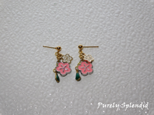 Load image into Gallery viewer, Flower Lei Girl Doll Earrings
