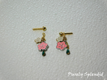 Load image into Gallery viewer, Flower Lei Earrings to use with 2mm Studs and gold Studs
