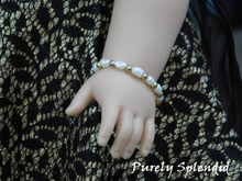 Load image into Gallery viewer, Matching Freshwater Pearl Bracelet shown worn by an 18 inch doll
