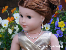 Load image into Gallery viewer, 18 inch doll shown wearing Freshwater Pearl Necklace
