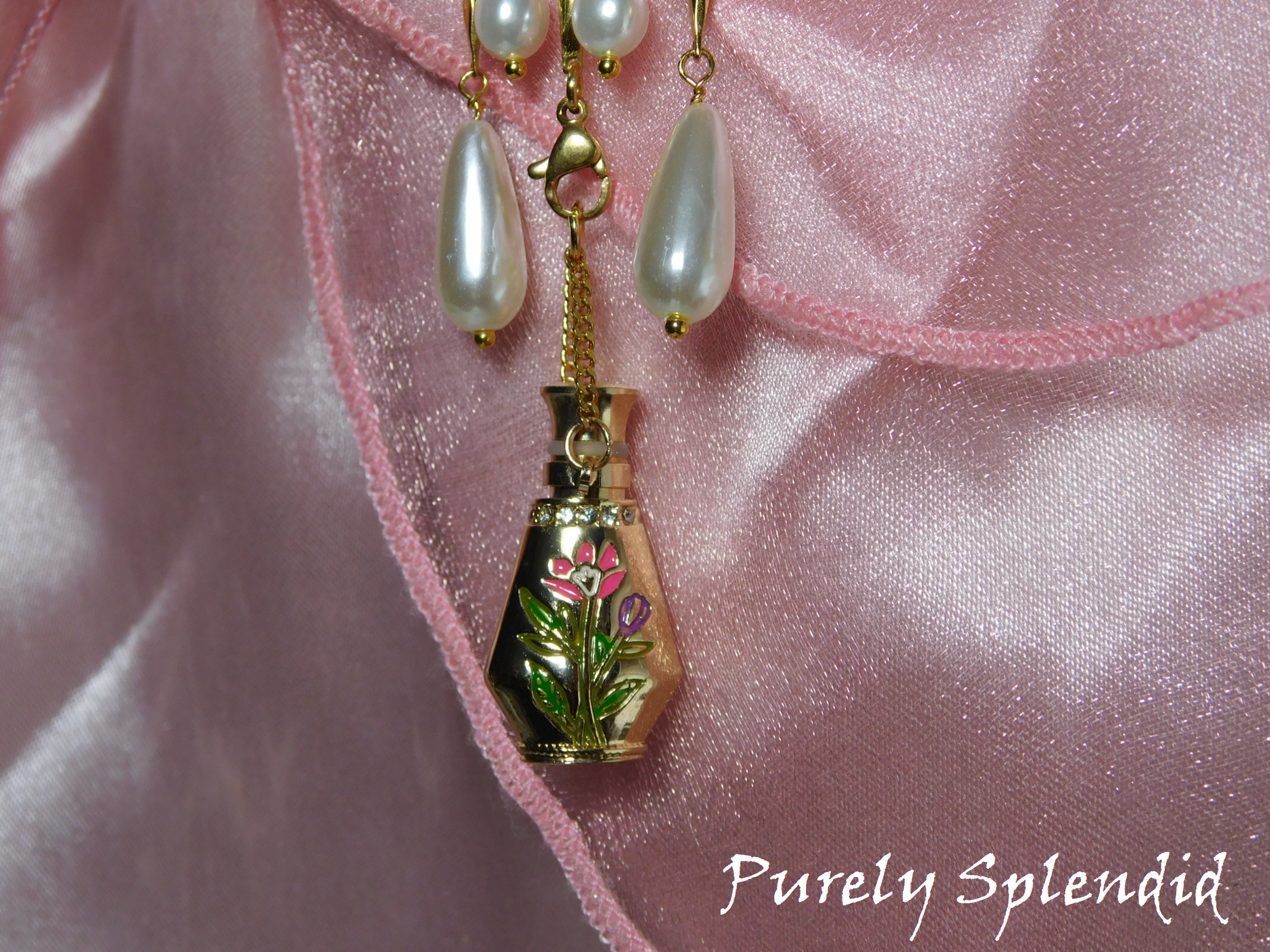 Chatelaine with perfume bottle