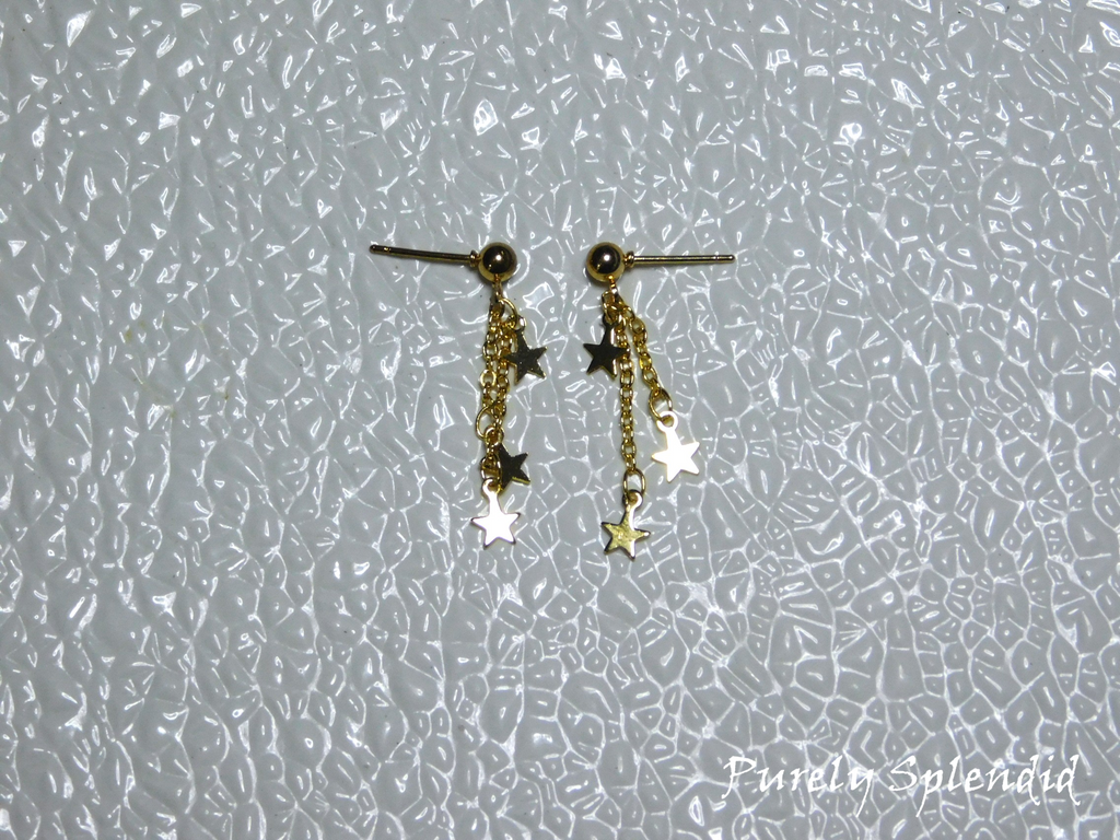 Gold Star Earring Dangles