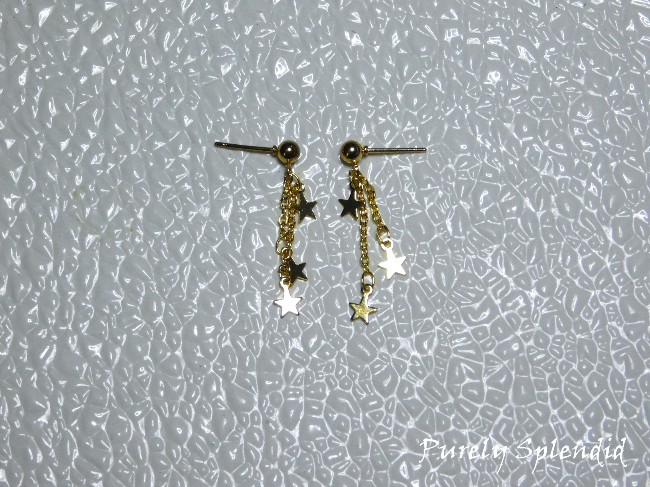 Gold Star Earring Dangles