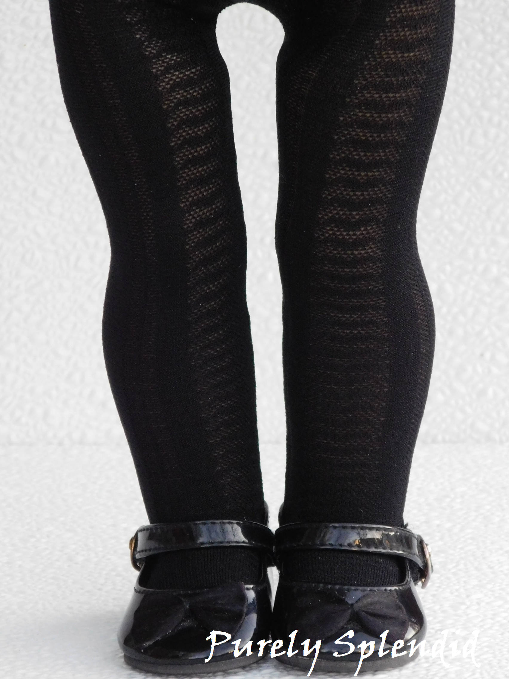 Lacy Back Striped Tights for 18 inch dolls