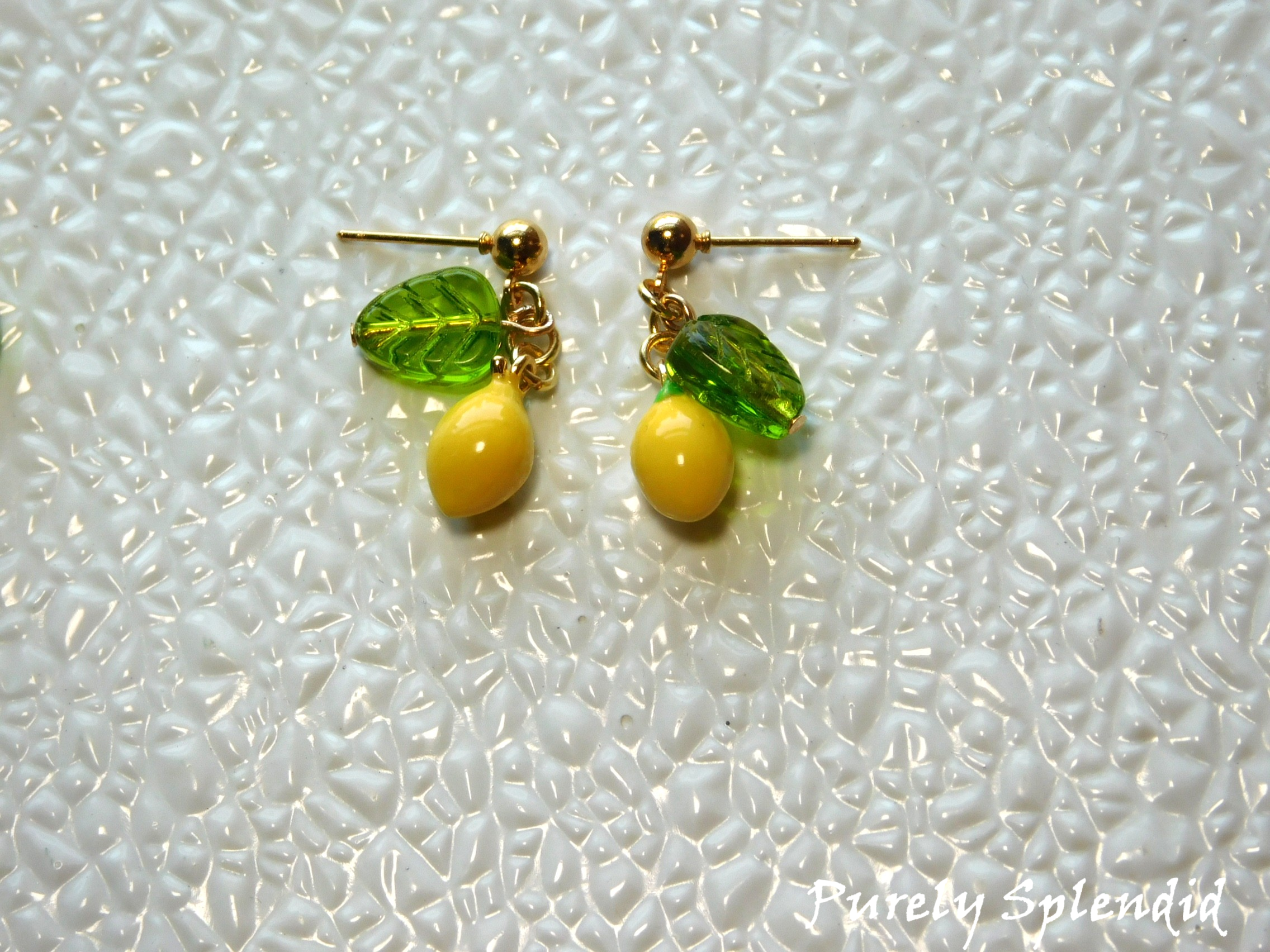 Lemon Earrings for Girl Dolls and ME