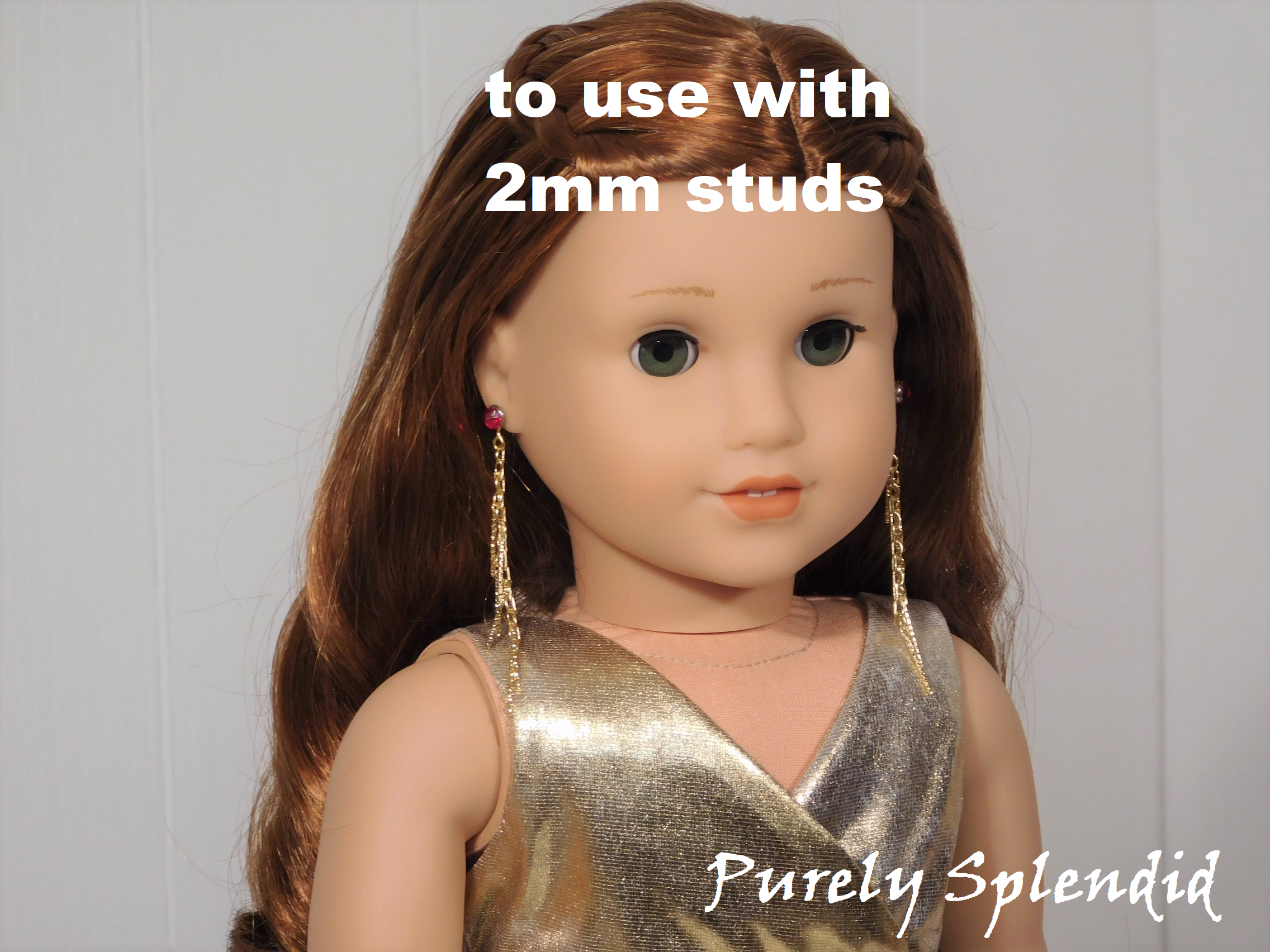 Long Fringe Earrings for dolls