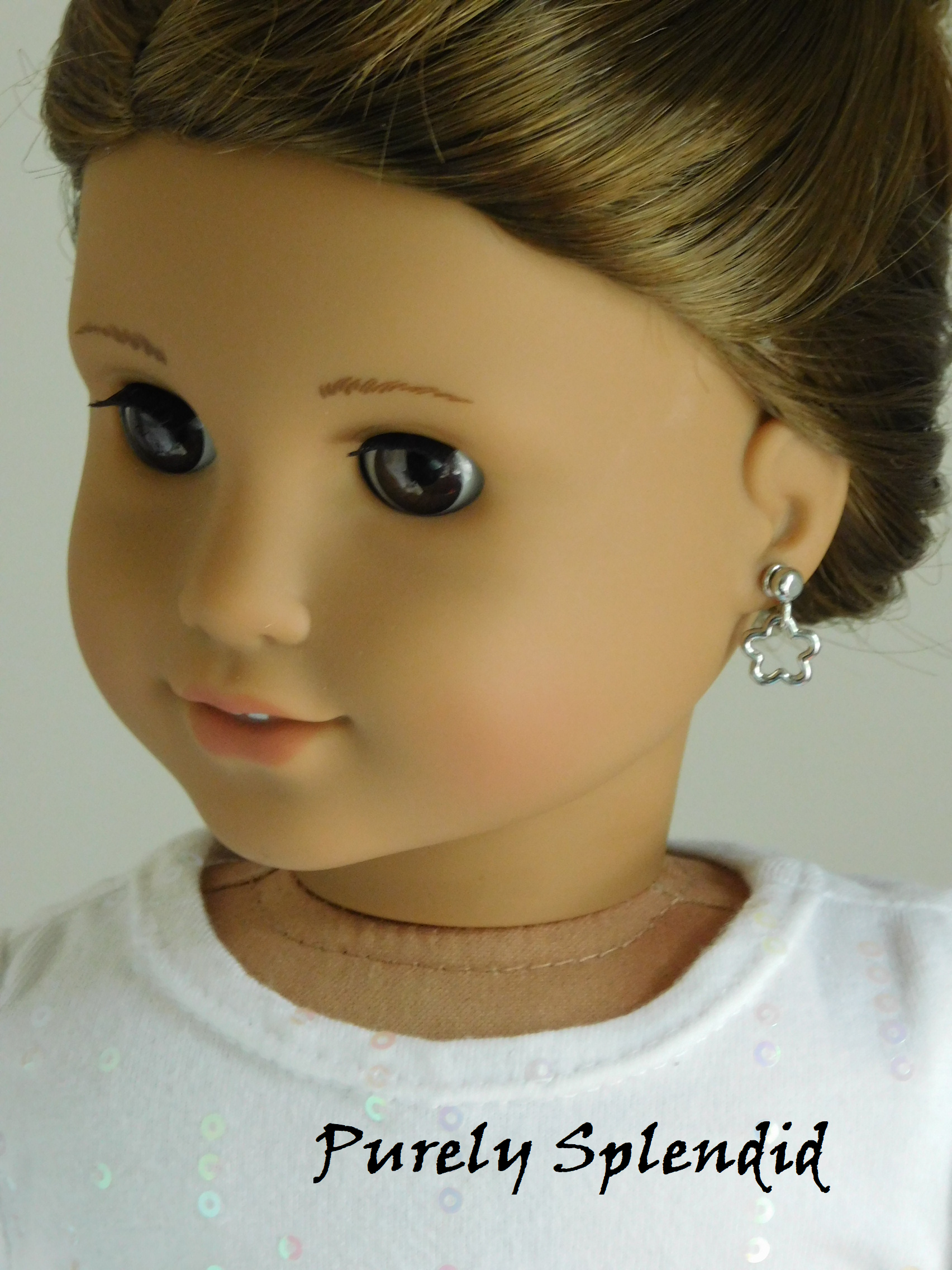 Open Star Earrings for dolls
