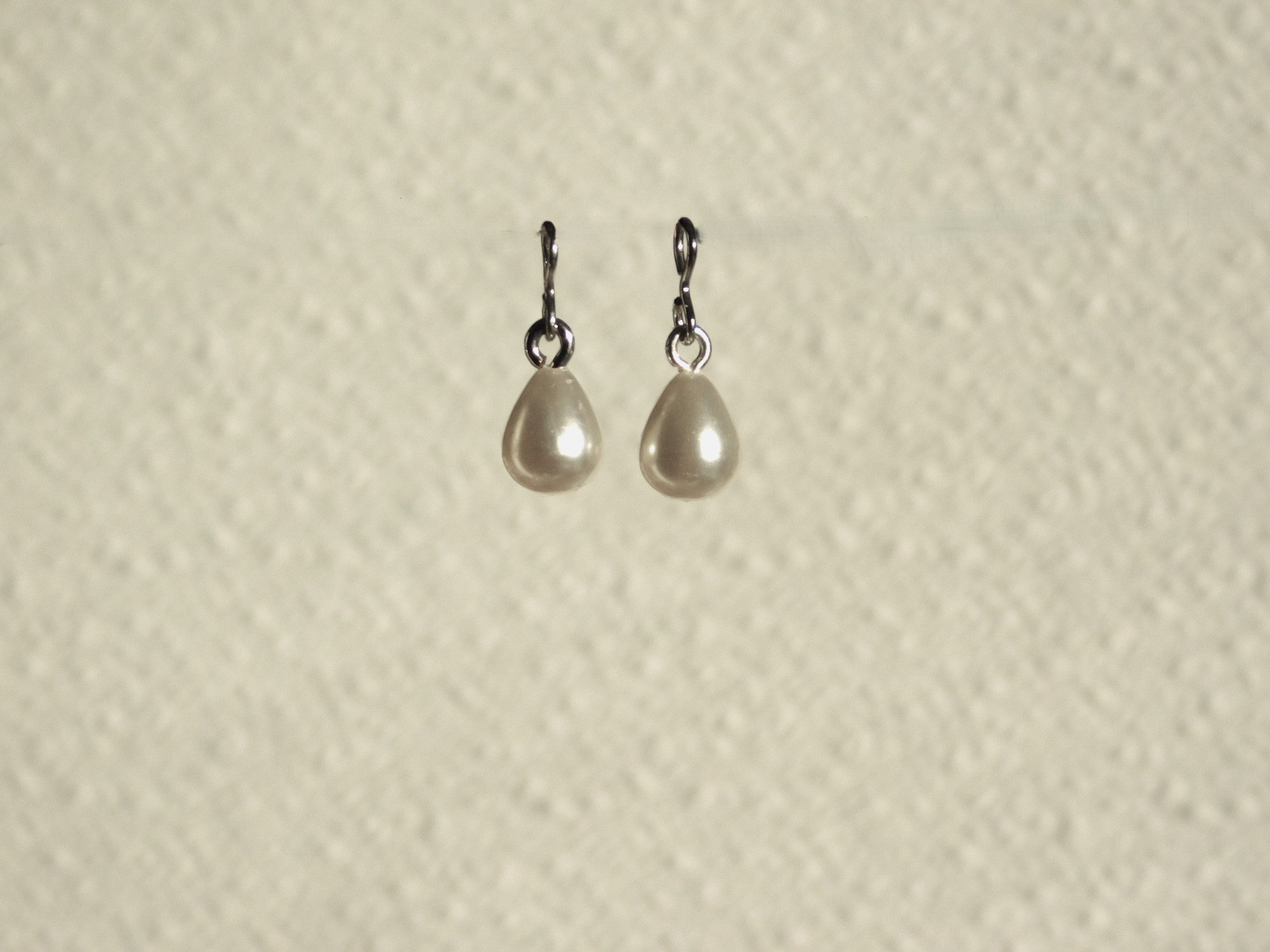 Pearl Drop Earrings silver