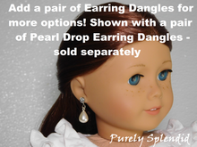 Load image into Gallery viewer, Crystal Sparkling Classic Colors Studs and a pair of Pearl Drop Earring Dangles - sold separately

