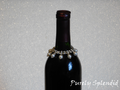 Pearl and Rhinestone Wine Bottle Bling Necklace