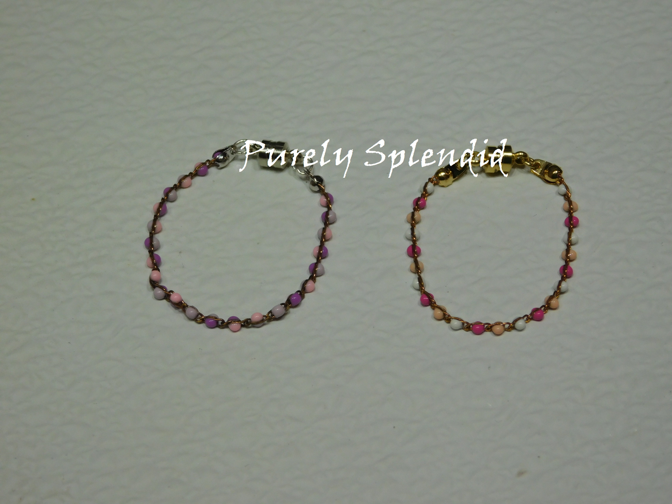 Pink or Purple Ankle Bracelet