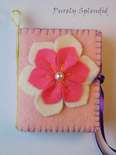 Flower Needlebook - pink