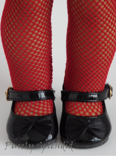 Red Fishnet Tights for 18 inch dolls