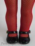Red Fishnet Tights for 18 inch dolls
