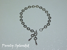 Load image into Gallery viewer, silver circle chain belt for dolls
