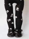 18 inch girl doll skull tights | American made Halloween pirate | Purely Splendid
