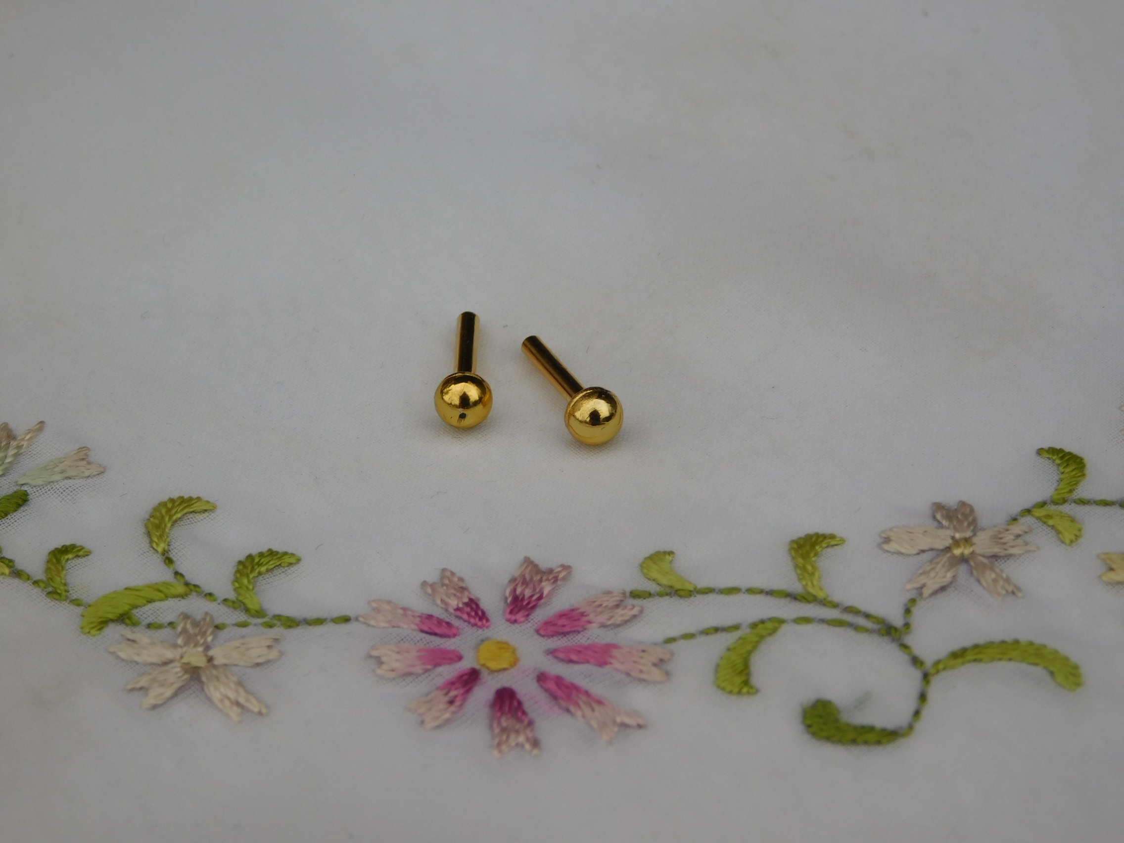 Small Classic Colors Gold 2mm Studs for dolls